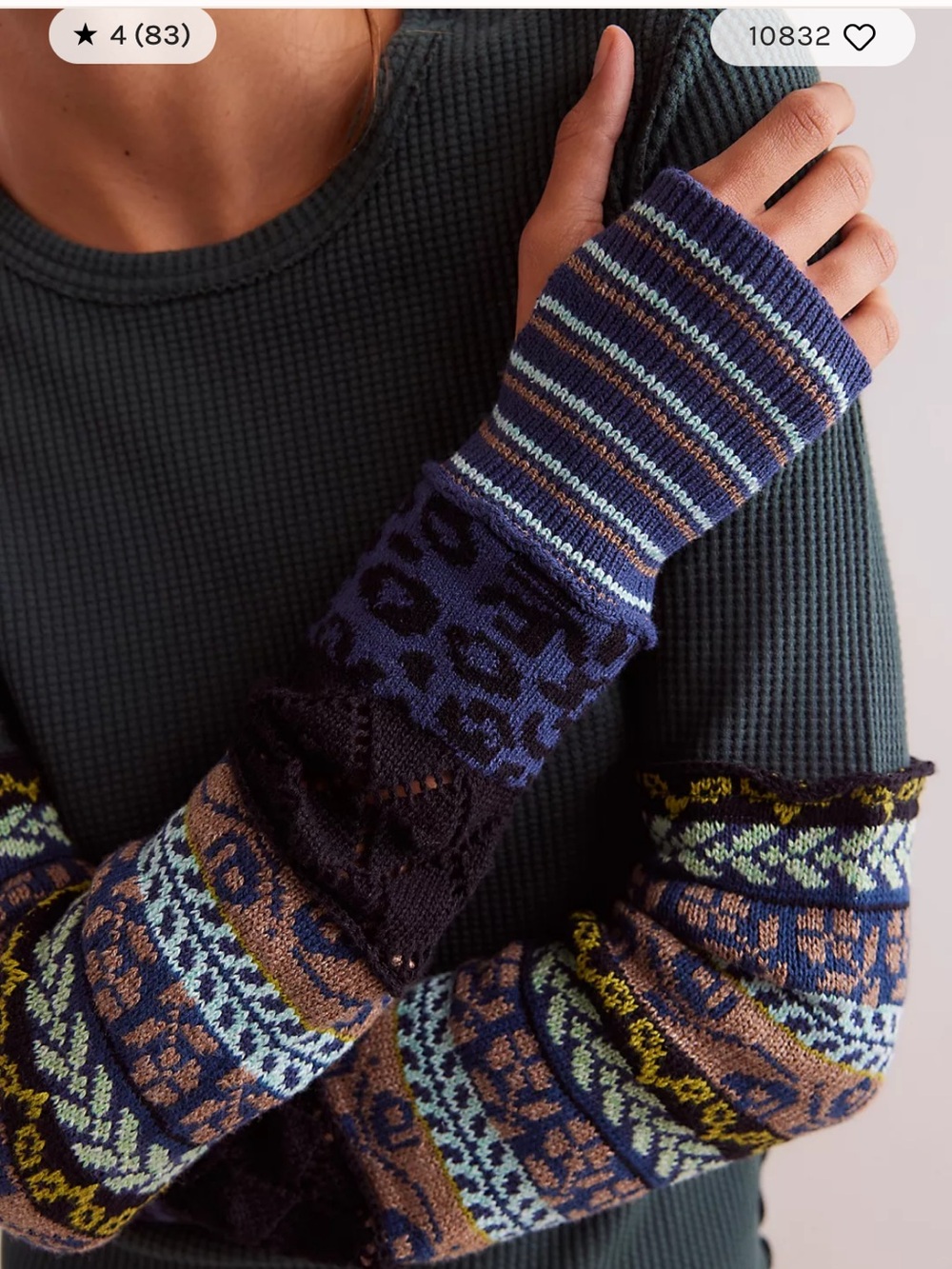 Free People-We the Free- All in Cuff Sweater - Picture 8 of 9